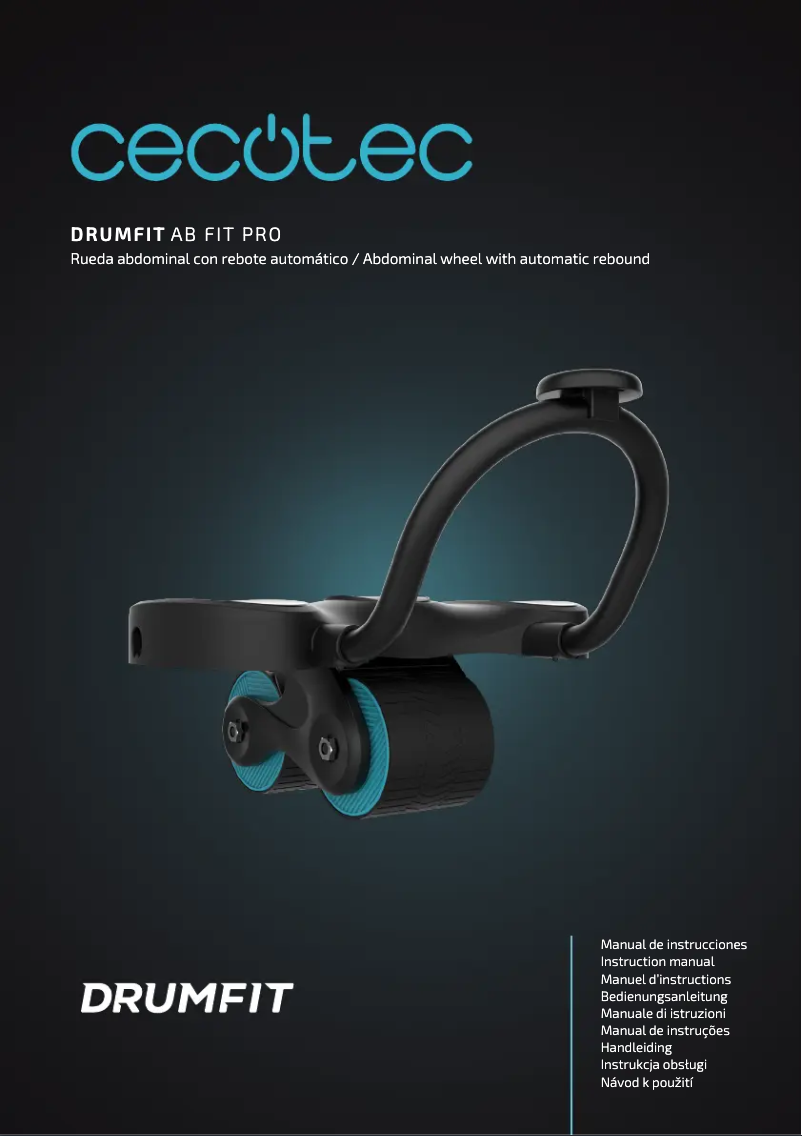 Image de la première page du manuel de l'appareil Drumfit AB Fit Pro
