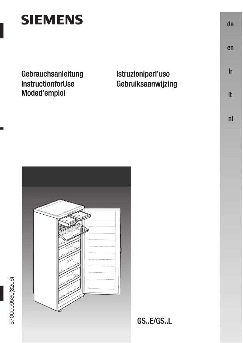 Page n°1 - Manuel utilisateur Siemens GS28E422