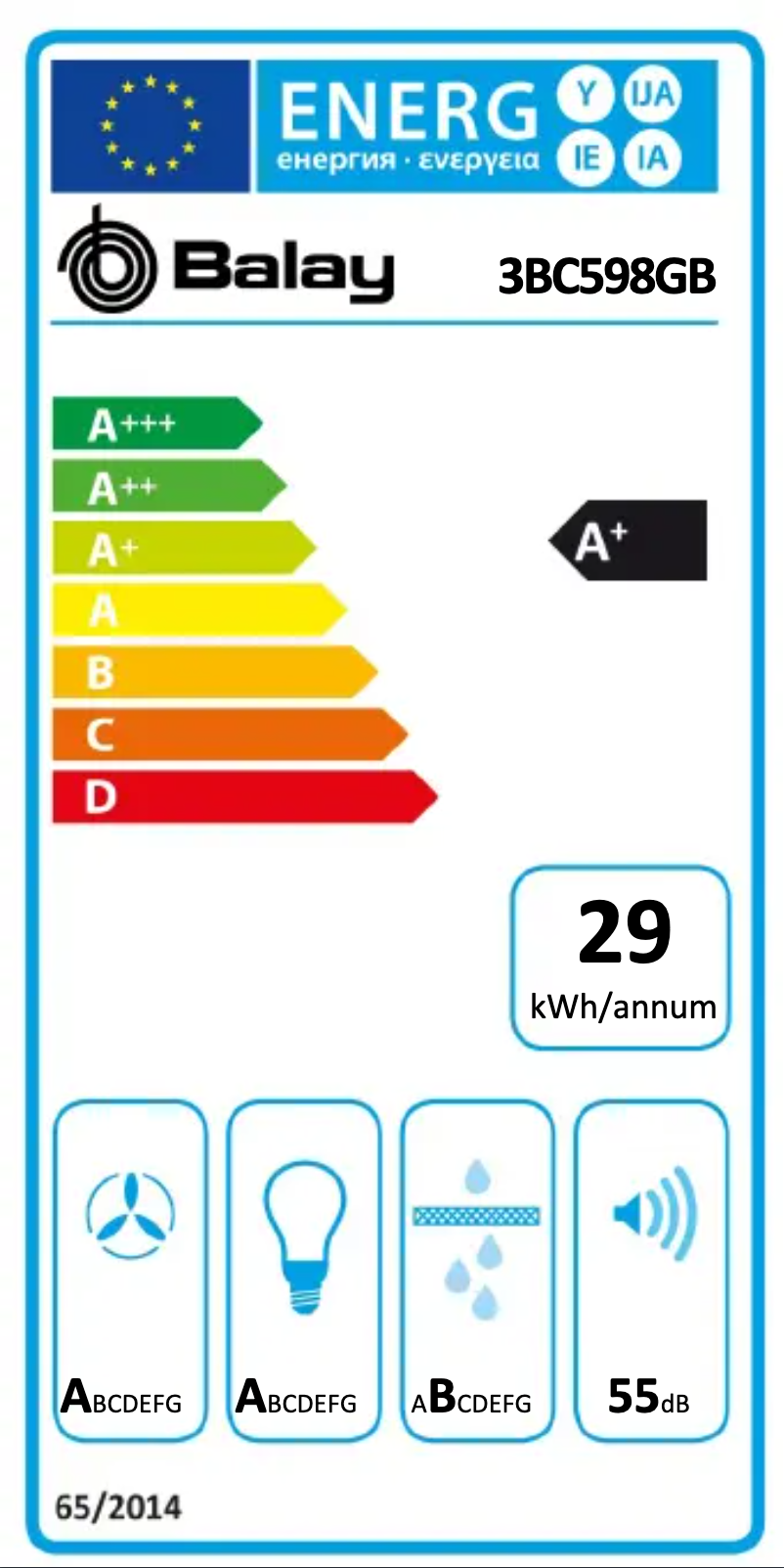 Page 1 de la notice Manuel utilisateur Balay 3BC598GB