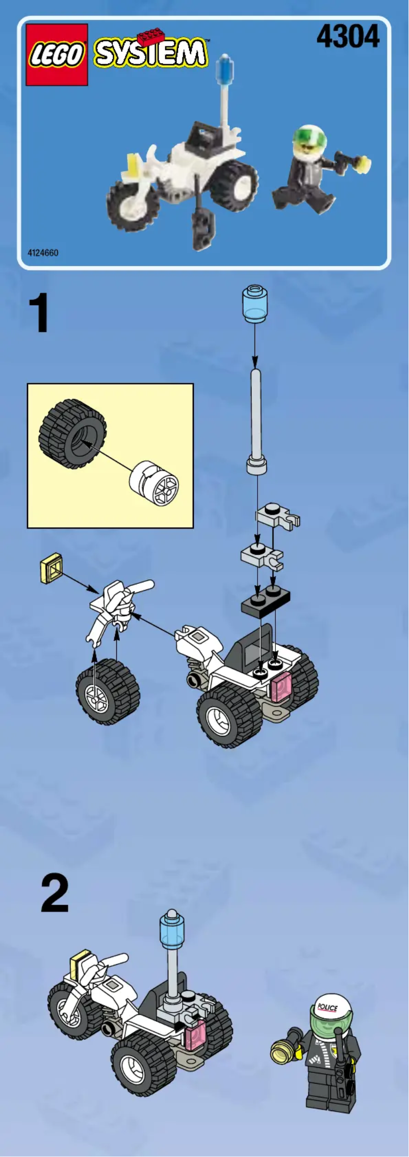 Page 1 de la notice Manuel utilisateur Lego City 6324
