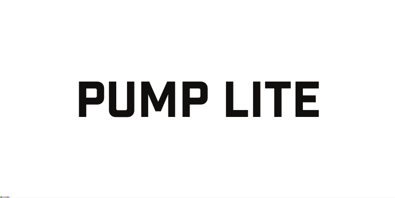 Image de la première page du manuel de l'appareil Pump Lite