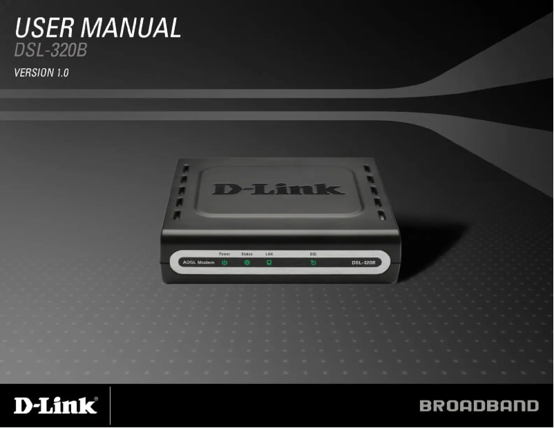 Page 1 de la notice Mode d'emploi D-Link DSL-320B