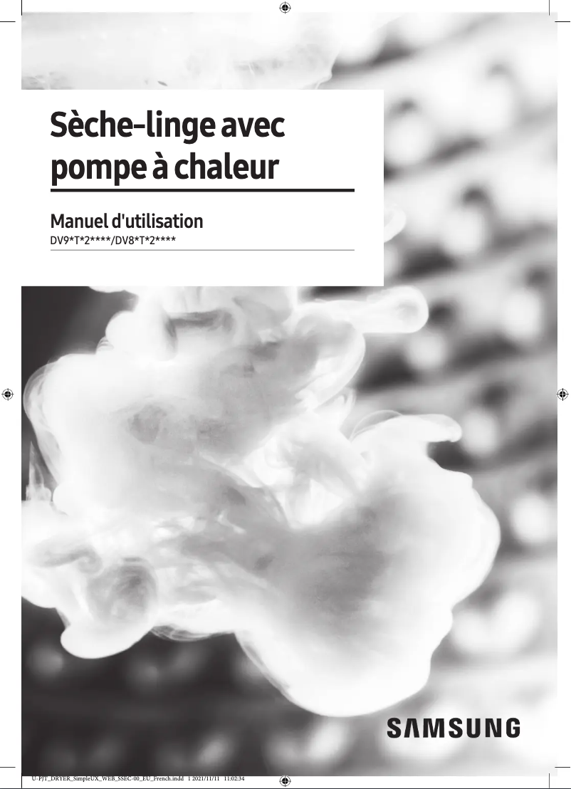 Image de la première page du manuel de l'appareil DV91T7240WH