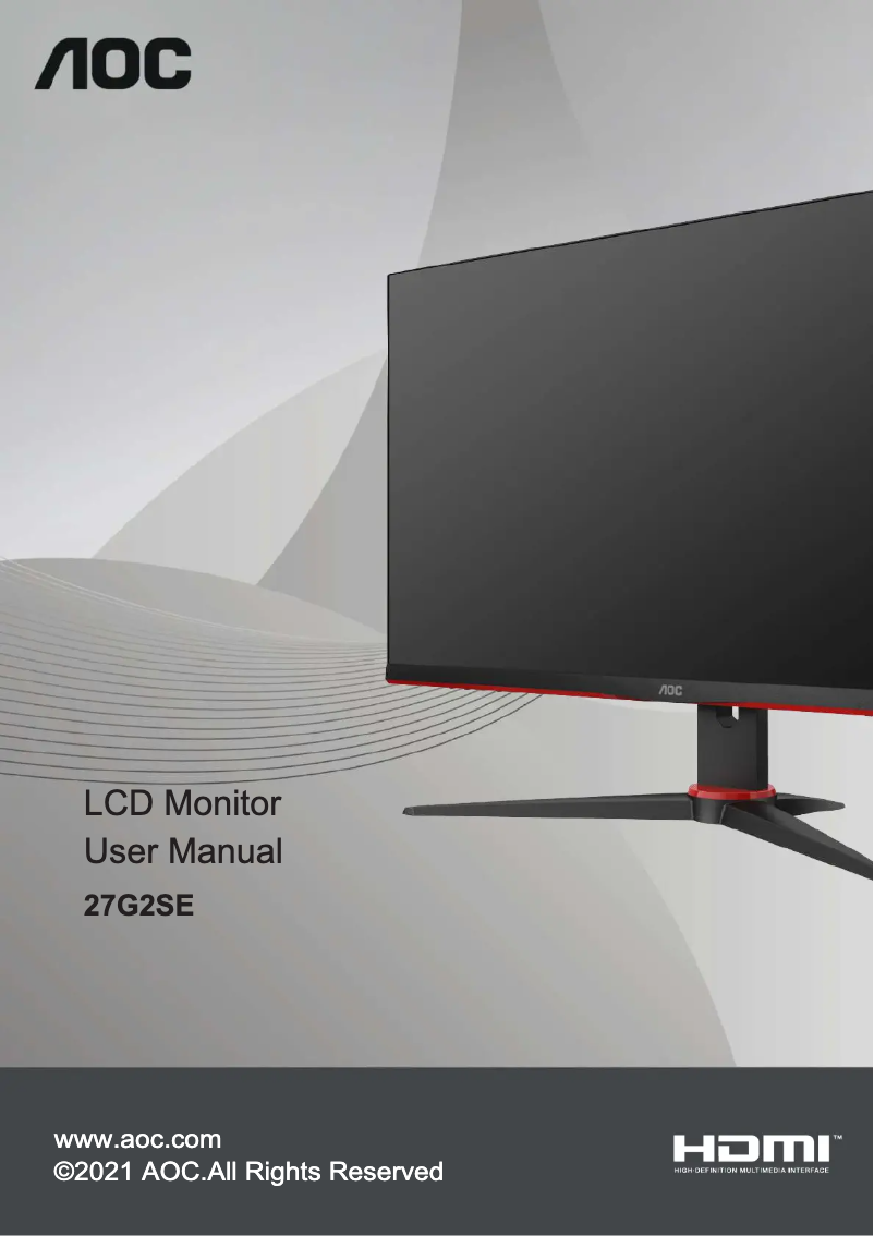 Image de la première page du manuel de l'appareil 27G2SE