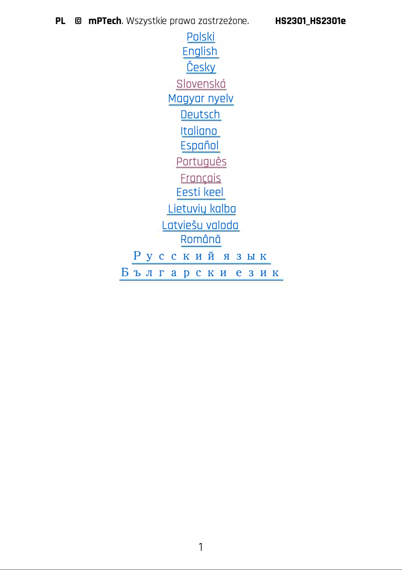 Page 1 de la notice Manuel utilisateur Hammer BLADE V 5G