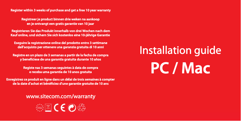 Page n°1 - Manuel utilisateur Sitecom WLX-2007