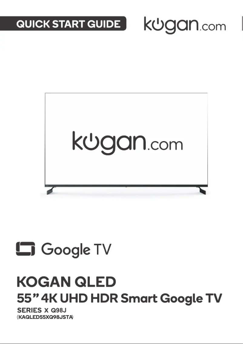 Page 1 de la notice Manuel utilisateur Kogan KAQLED55XQ98JSTA