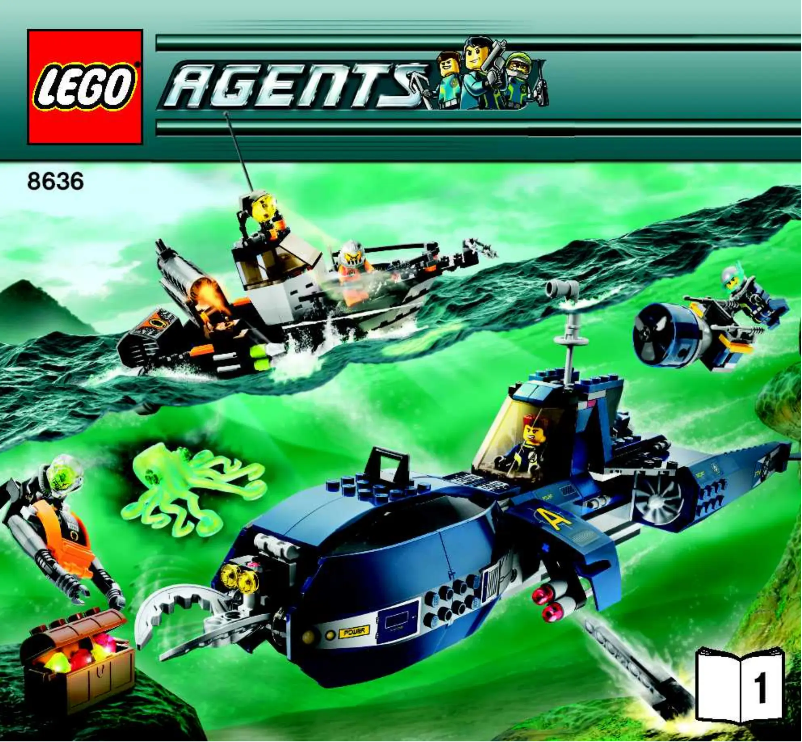 Page 1 de la notice Manuel utilisateur Lego Deep Sea Quest