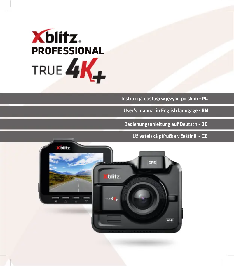Image de la première page du manuel de l'appareil True 4K+