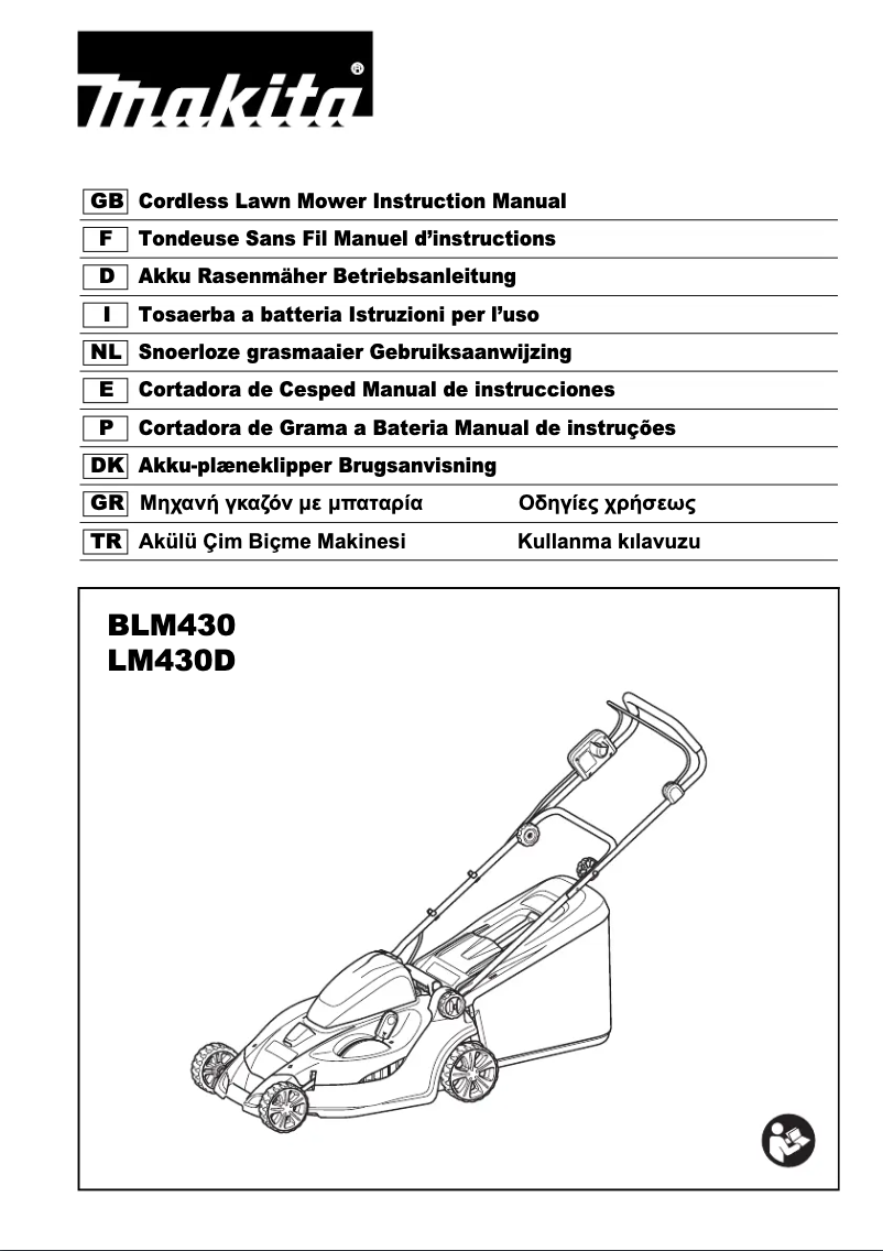 Page n°1 - Manuel utilisateur Makita LM430D