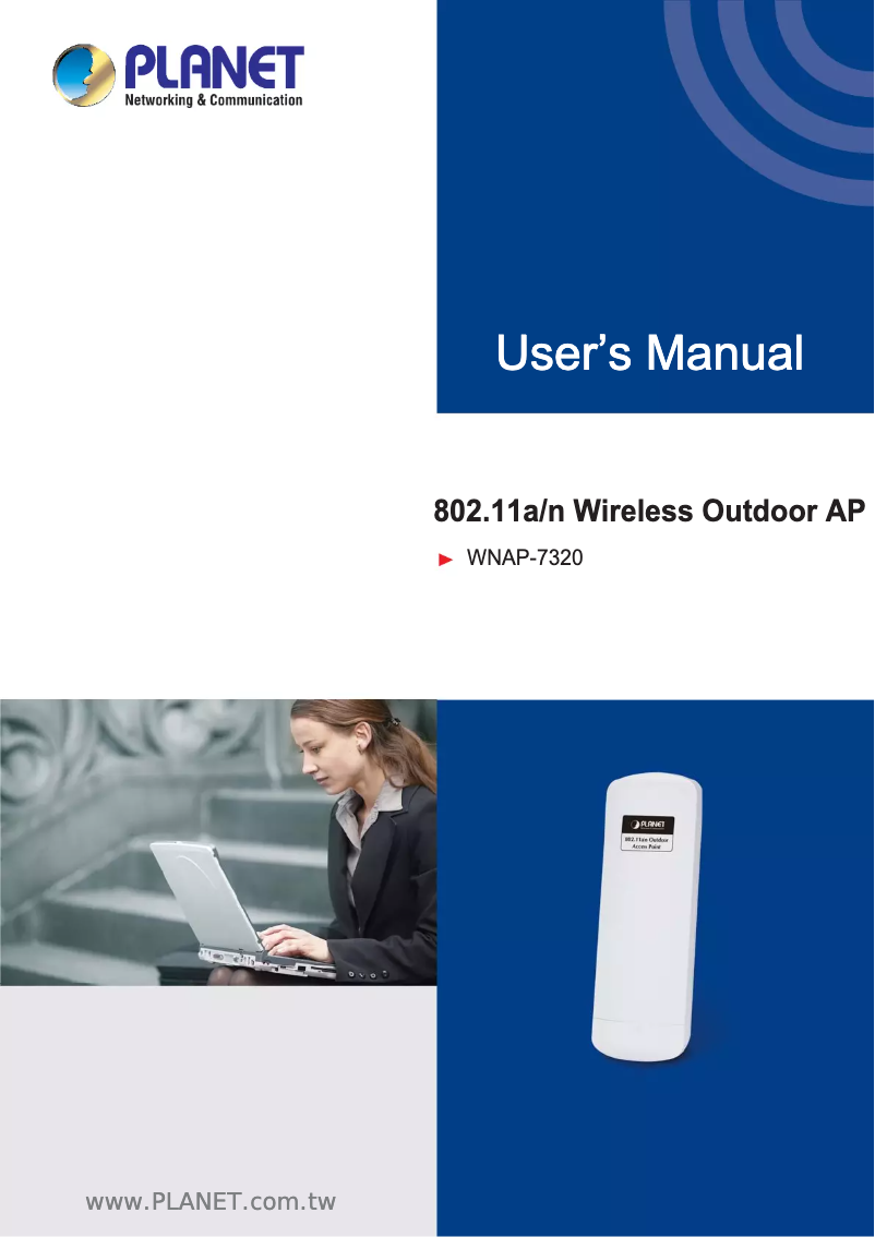 Image de la première page du manuel de l'appareil WNAP-7320
