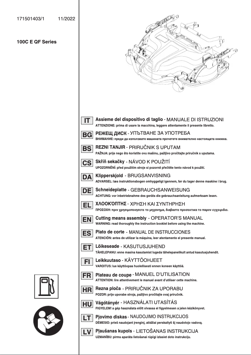 Page 1 de la notice Manuel utilisateur Stiga Combi 100 Q Plus