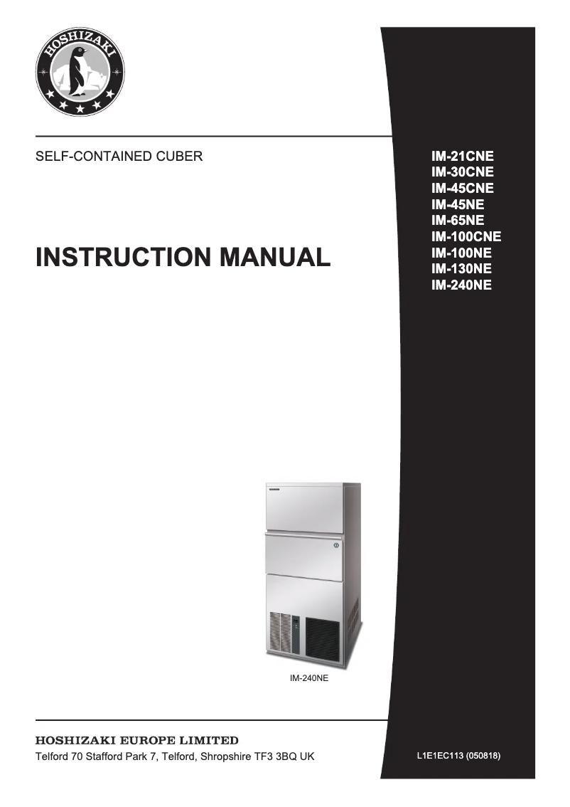 Image de la première page du manuel de l'appareil IM-30CNE