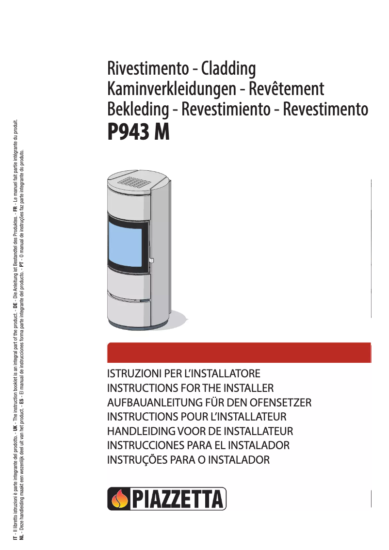 Page n°1 - Manuel utilisateur Piazzetta P943 M