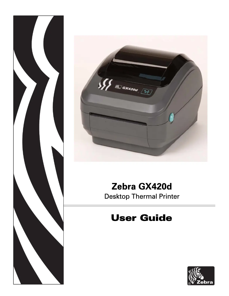 Page n°1 - Manuel utilisateur Zebra GX420d