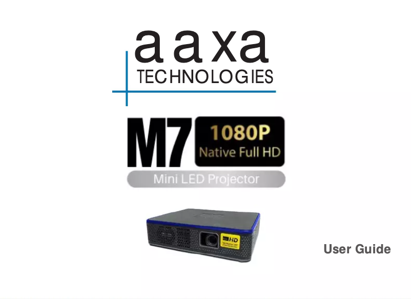 Page n°1 - Manuel utilisateur AAXA Technologies MP-700