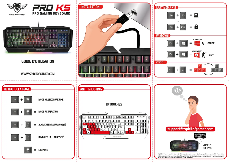 Image de la première page du manuel de l'appareil PRO K5