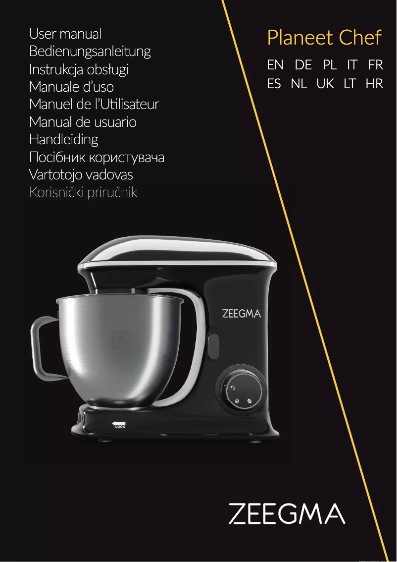Image de la première page du manuel de l'appareil Planeet Chef