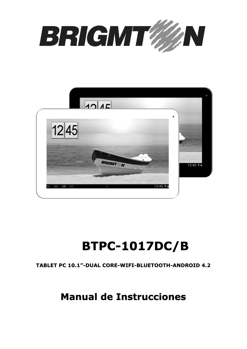 Page 1 de la notice Manuel utilisateur Brigmton BTPC-1017DC-N