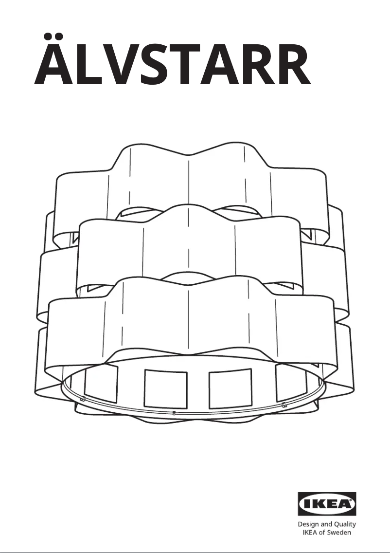 Imagen de la primera página del manual del dispositivo ÄLVSTARR 604.040.98