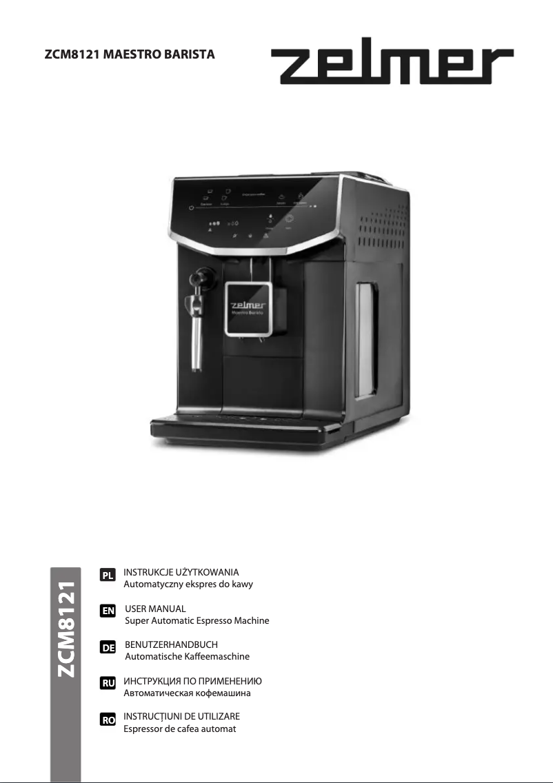 Page n°1 - Manuel utilisateur Zelmer Maestro Barista ZCM8121