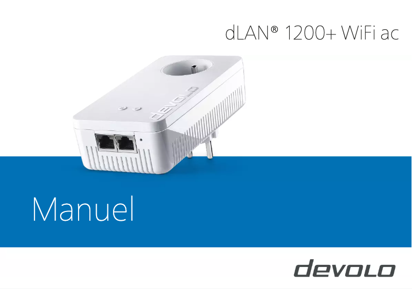 Page 1 of the manual User Manual Devolo dLAN pro 1200+ WiFi ac