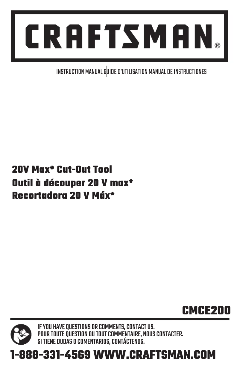 Page n°1 - Manuel utilisateur Craftsman CMCE200