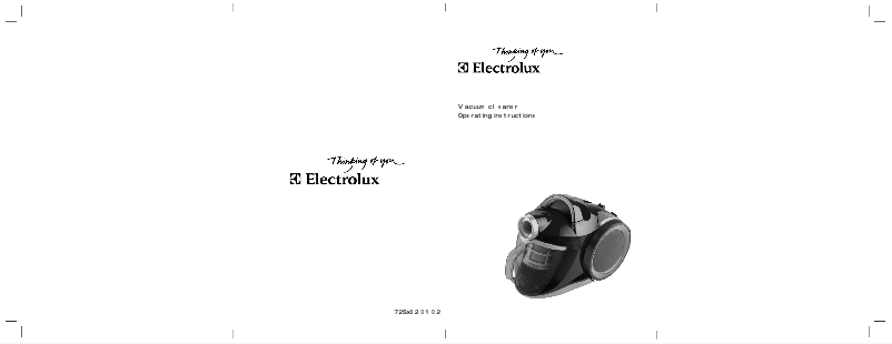 Page n°1 - Manuel utilisateur Electrolux Cyclone Power ZSH732