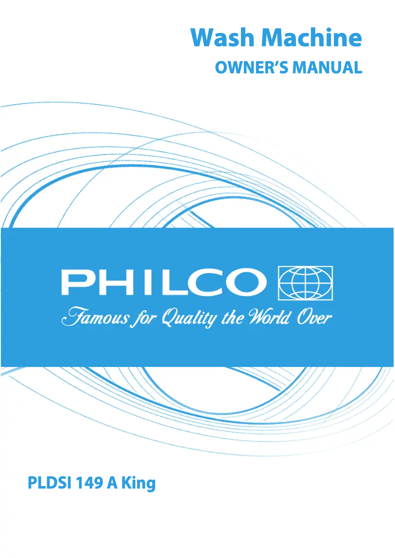 Page n°1 - Manuel utilisateur Philco PLDSI 149 A King