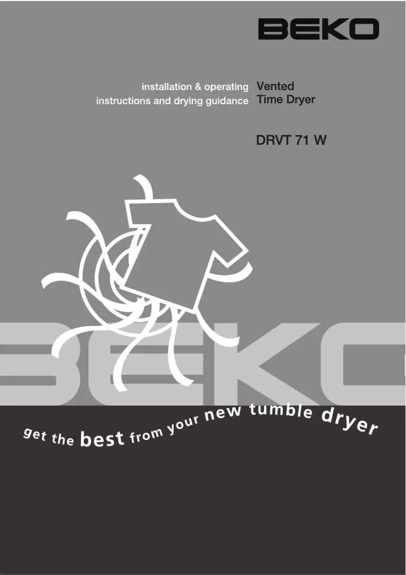 Page 1 de la notice Manuel utilisateur Beko DRVT71W