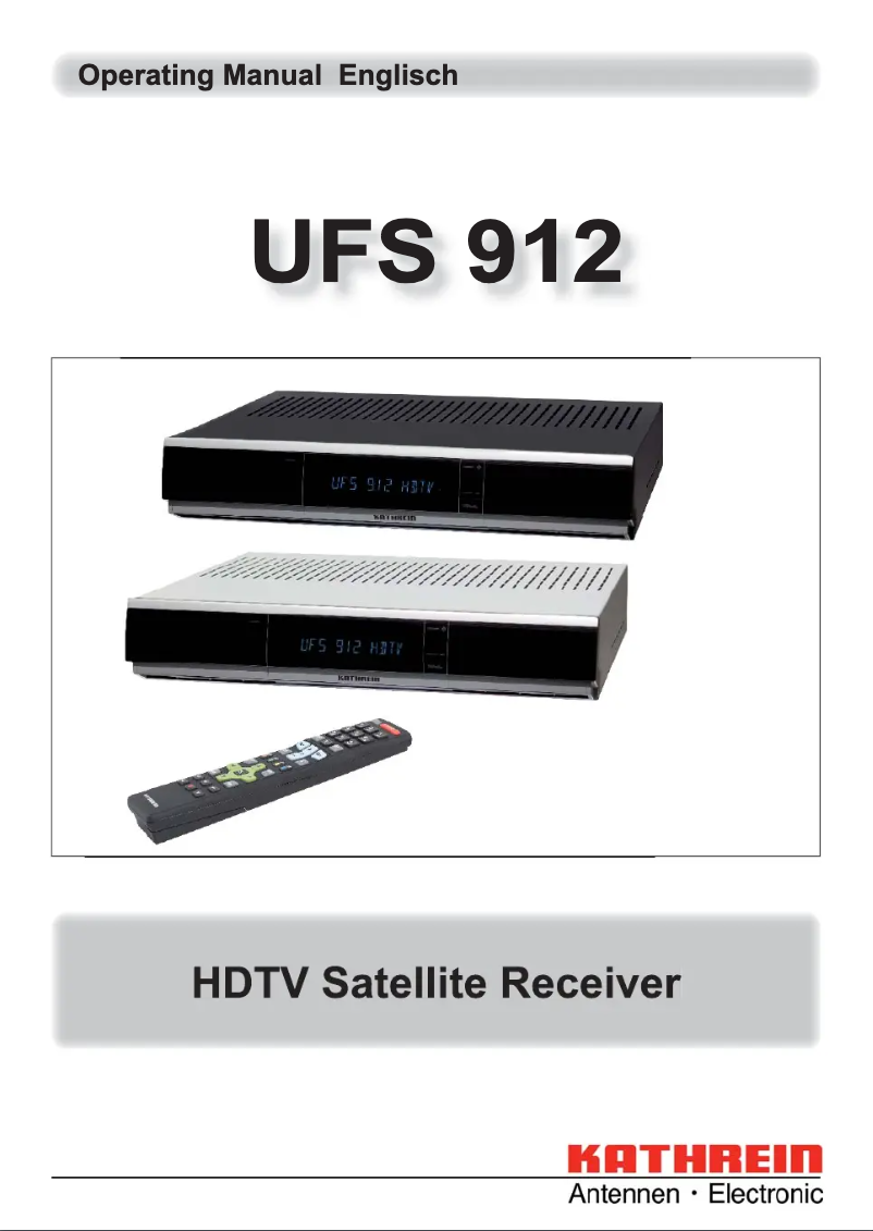 Image de la première page du manuel de l'appareil UFS 912si