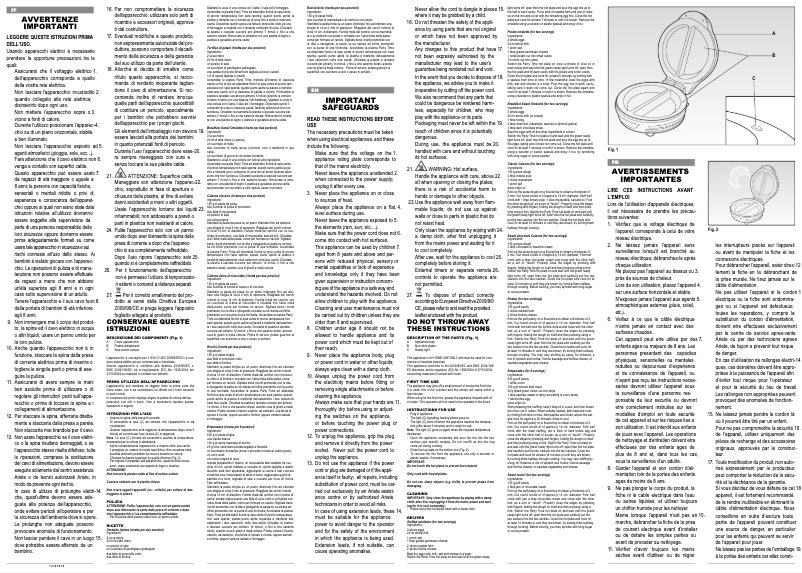 Image de la première page du manuel de l'appareil 182