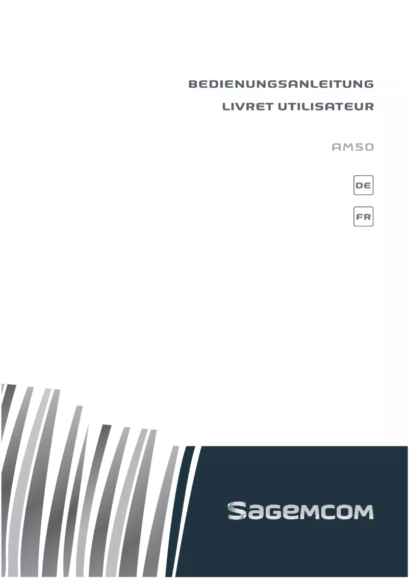 Page 1 de la notice Manuel utilisateur Sagem AM50