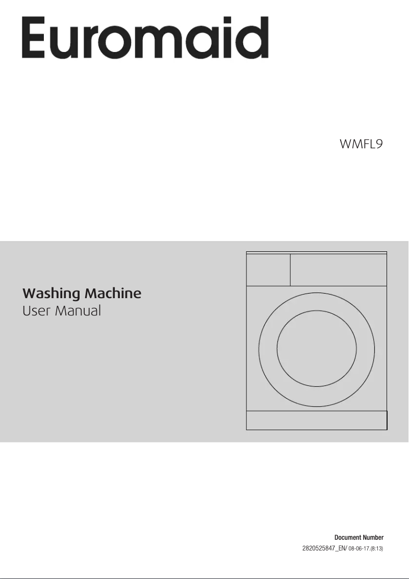 Page 1 de la notice Manuel utilisateur Euromaid WMFL9