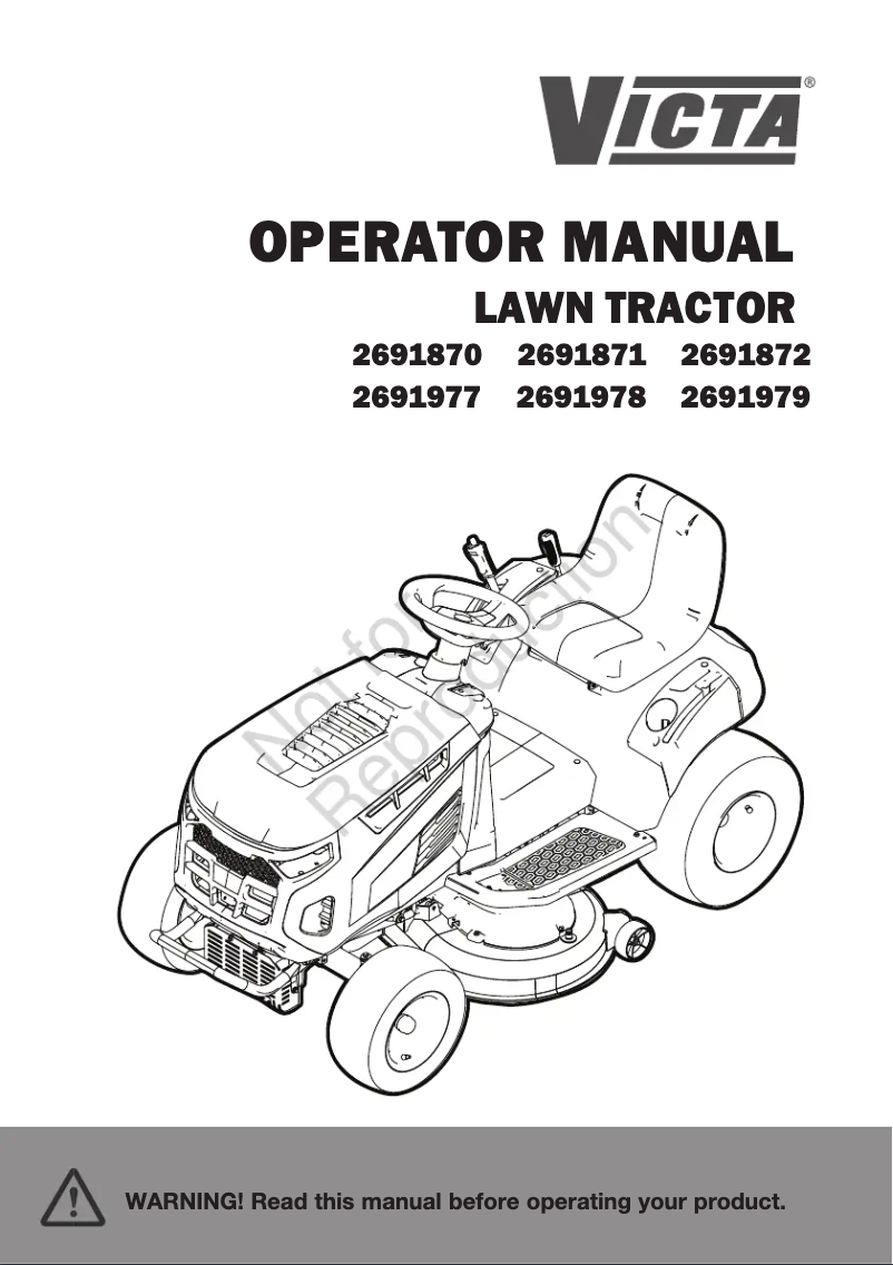Page n°1 - Manuel utilisateur Victa 2691872