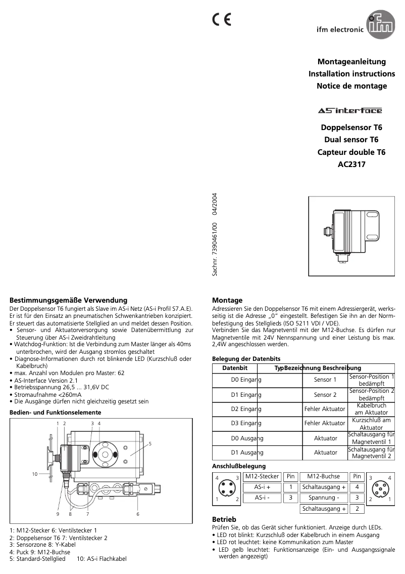 Image de la première page du manuel de l'appareil AC2317
