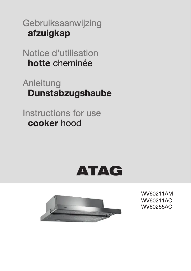 Page n°1 - Mode d'emploi Atag WV60211AM