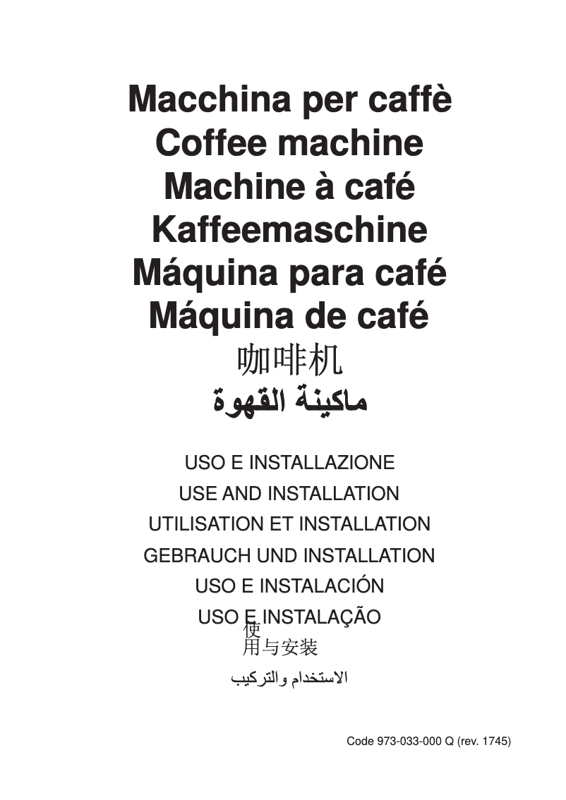 Page n°1 - Manuel utilisateur Casadio Quincici