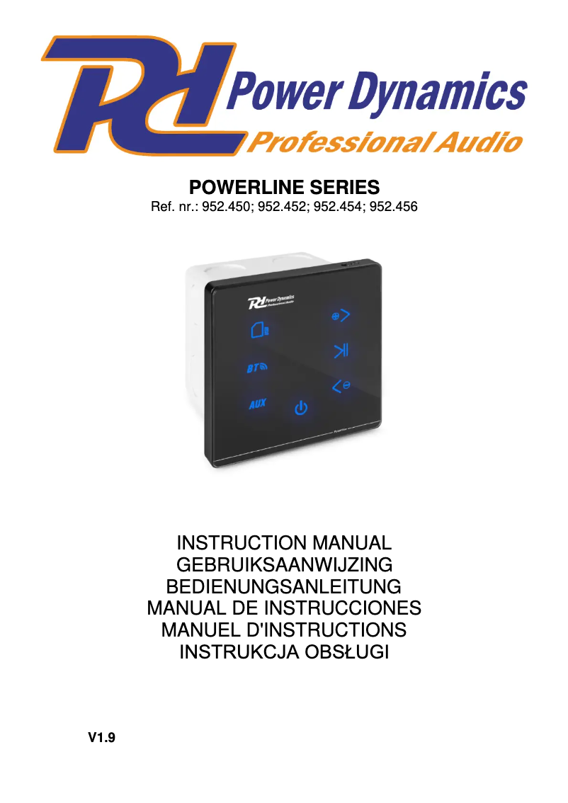 Page 1 de la notice Manuel utilisateur Power Dynamics Powerline A50W