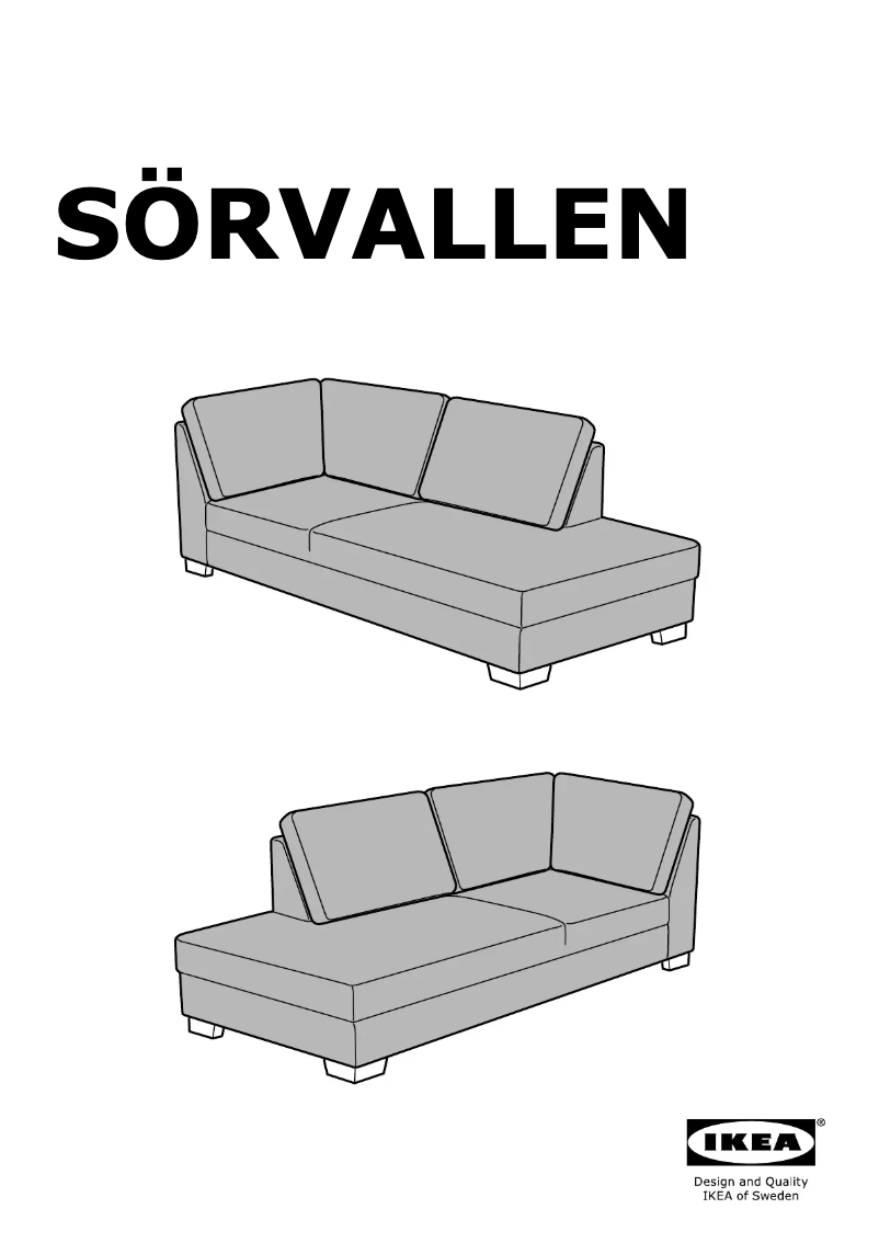 Image de la première page du manuel de l'appareil SÖRVALLEN 304.383.92