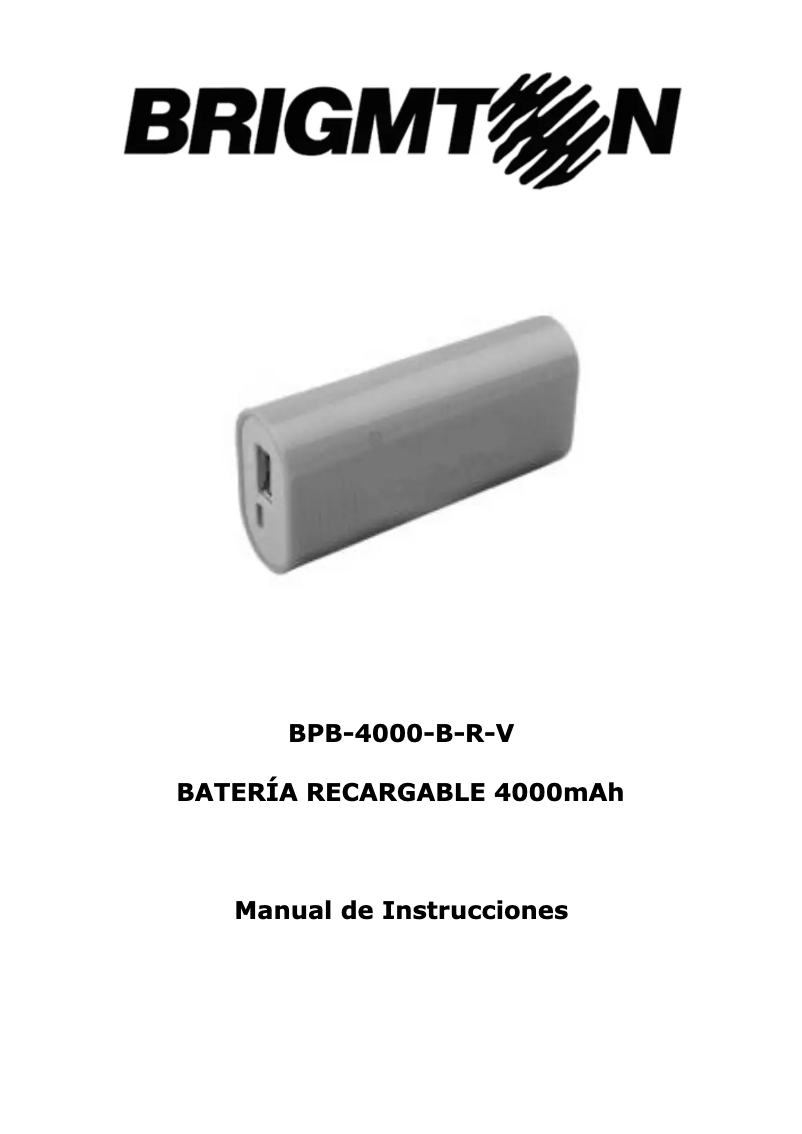 Page 1 de la notice Manuel utilisateur Brigmton BPB-4000-B