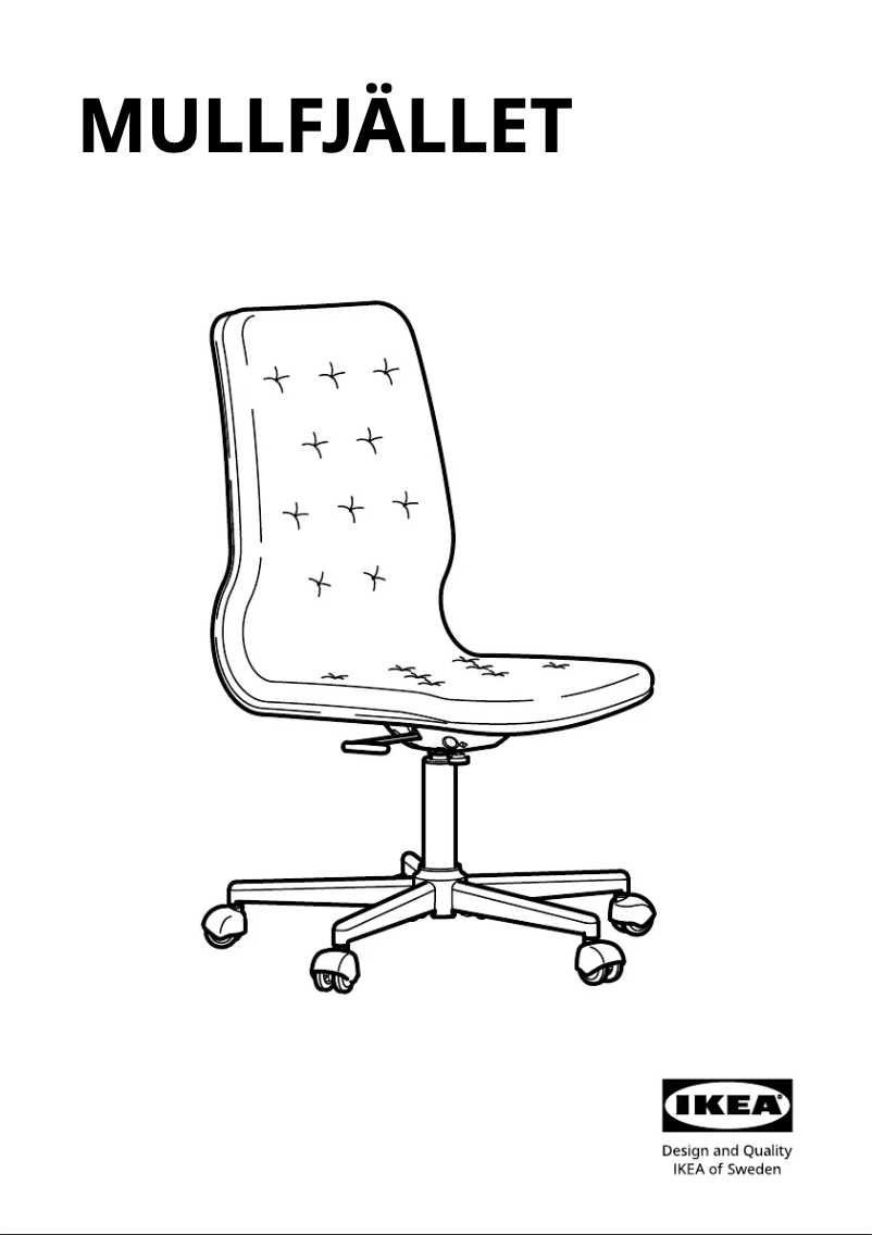 Page 1 de la notice Manuel utilisateur Ikea MULLFJÄLLET 104.729.14