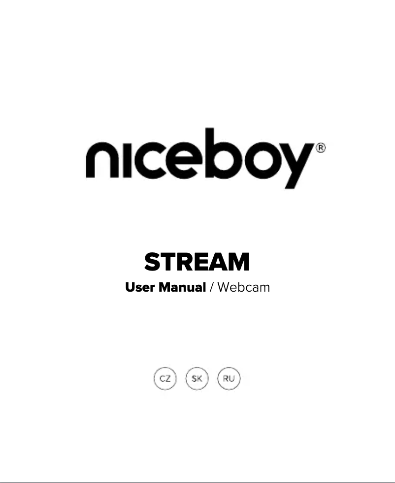 Page 1 de la notice Manuel utilisateur Niceboy STREAM