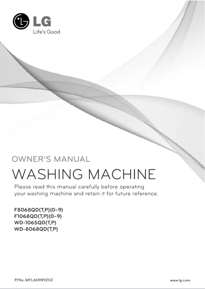 Page n°1 - Manuel utilisateur LG F8068QDP