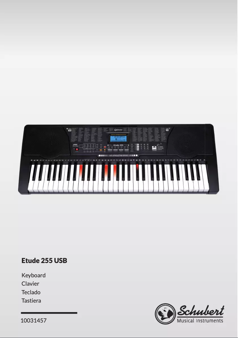 Page 1 de la notice Manuel utilisateur Schubert Etude 225 USB
