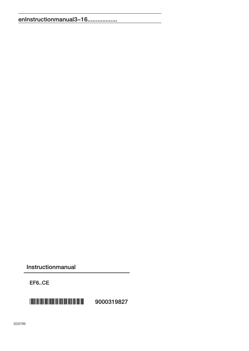 Page 1 de la notice Manuel utilisateur Siemens EF645CE11