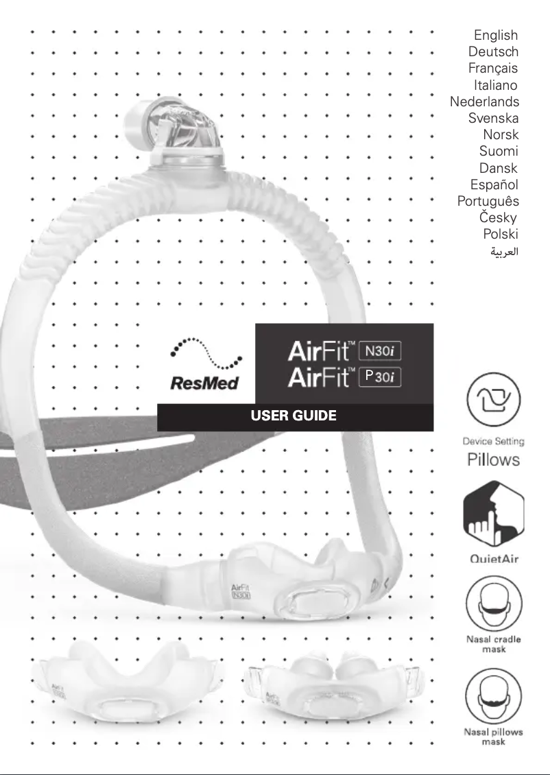 Page n°1 - Manuel utilisateur ResMed AirFit P30i