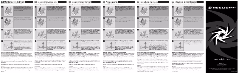 Page 1 de la notice Manuel utilisateur Reelight RE-00251