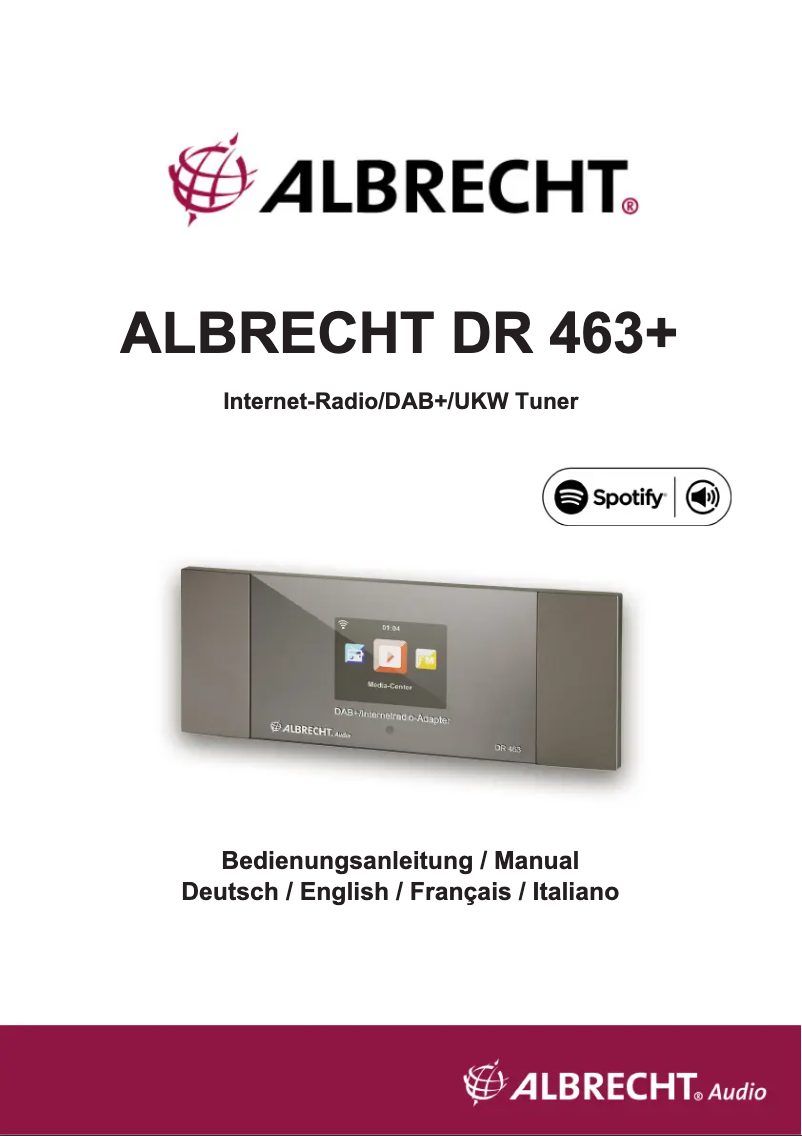 Página 1 del manual Manual de usuario Monacor DR-463