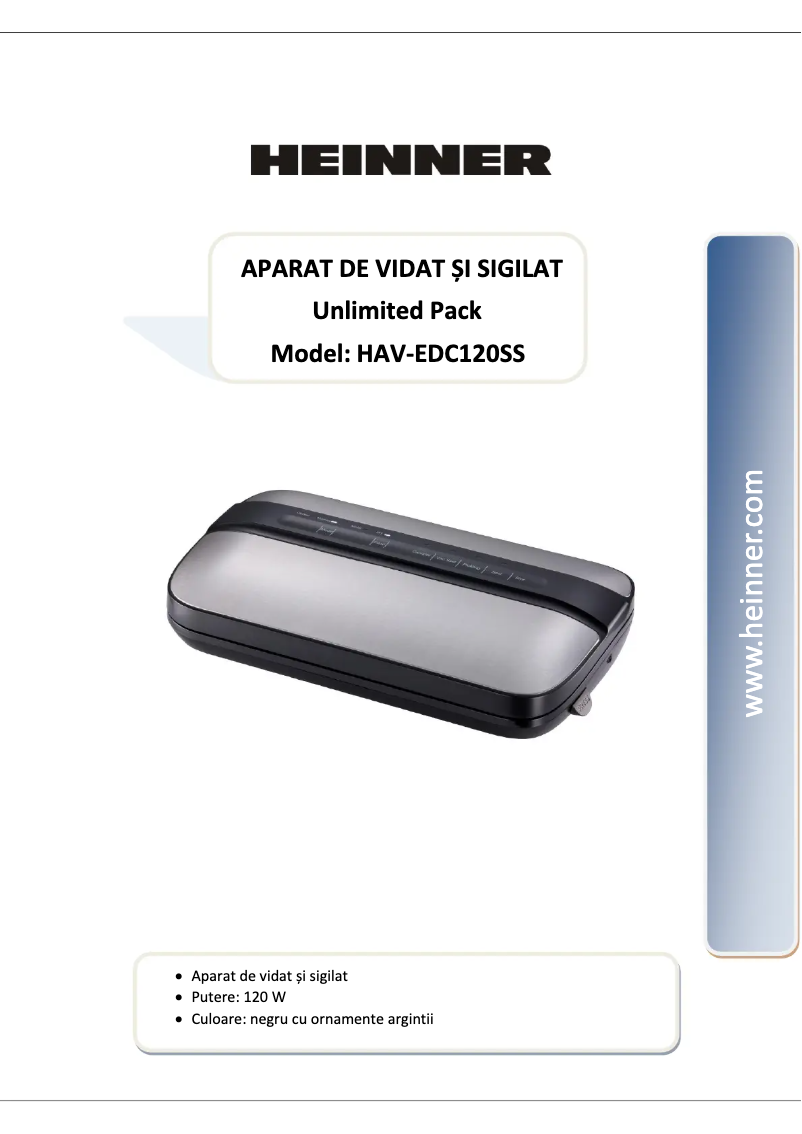 Image de la première page du manuel de l'appareil Unlimited Pack HAV-EDC120SS